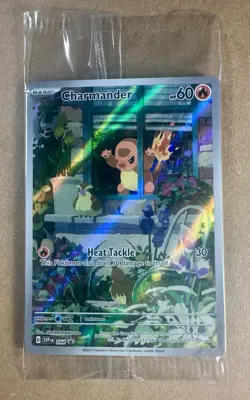 Pokemon Obsidian Flames Charmander 044 Black Star Promo Sealed - Image 1
