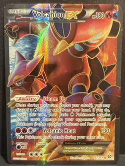Pokemon Volcanion EX Full Art Ultra Rare XY Steam Siege 107/114 (Near Mint) - Image 1