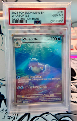 PSA 10 2023 POKEMON Scarlet Violet 151 English ILLUSTRATION RARE #171 Wartortle - Image 2