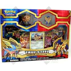Pokemon Zamazenta True Steel Premium Collection Box 6 Booster Packs NEW SEALED - Image 1