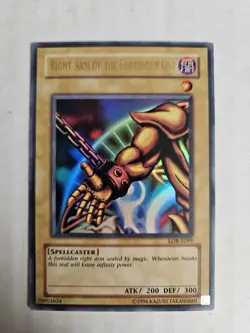 RIGHT ARM OF THE FORBIDDEN ONE LOB E099 LP EUROPE YU GI OH - Image 1