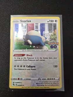 Pokemon TCG Snorlax 055/078 Pokemon GO Cosmos Holo Rare Promo Card NM/M - Image 1