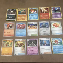 Pokemon Card Bulk Lot 1000 | NM/LP Commons & Uncommons | Trainers | No Energy - Image 1