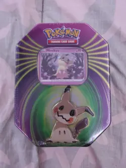 Pokemon TCG Tin mimikyu 3 Booster Packs Foil Card Exclusive Rare New Sealed - Image 1