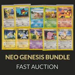 Pokemon TCG Neo Genesis Bundle x10 Cards Vintage 2000 NM/LP🔥 - Image 1