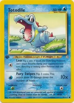Pokemon Card - Neo Genesis 81/111 - TOTODILE (common) **1st Edition** - NM - Image 1