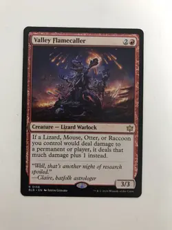 Valley Flamecaller MTG Magic the Gathering Card NM Near Mint BLB - Image 1