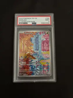 Pokemon Deerling TCG Full Art Holo Card 165/162 Temporal Forces PSA 9 - Image 1