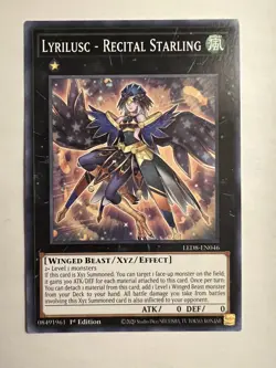 Lyrilusc-Recital Starling 1st Edition NM LED8-EN046 YuGiOh Card - Image 1