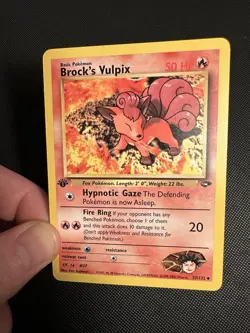 Brock's Vulpix 37/132 1st Edition Gym Challenge 2000 WotC Vintage Pokemon Card - Image 4