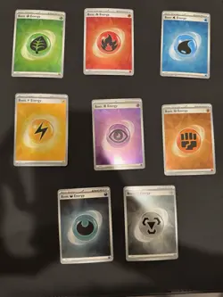 Pokemon TCG Prismatic Evolutions Complete Lot 8 Reverse Holo Energy Cards - NM - Image 1