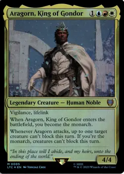 NM - Aragorn, King of Gondor M Commander: The Lord of the Rings: Tales of Middle - Image 1