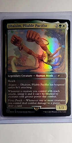 2022 MTG Magic the Gathering Street Fighter 2 Foil #433 Dhalsim Pliable Pacifist - Image 1