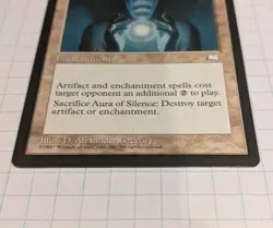 MTG Aura of Silence LP Uncommon Weatherlight - Image 2