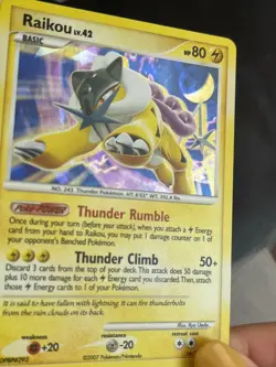 Pokemon TCG Raikou 16/132 Secret Wonders Cracked Ice Holo Excellent Condition - Image 2