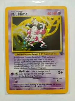 Pokemon TCG Mr. Mime 6/64 Jungle Holo MP - Image 1