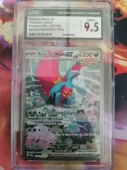 Pokemon TCG Roaring Moon EX Special Illustration, CGC 9.5, Paradox Rift 251/182 - Image 1