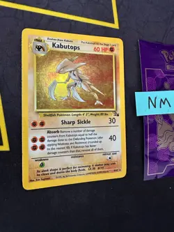 Pokemon TCG Kabutops 9/62 Fossil Unlimited Holo WOTC 1999 148 💎NM LP+💎 - Image 2
