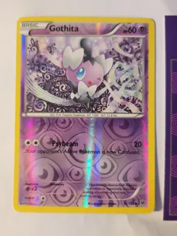 Pokemon TCG Gothita Fates Collide 32/124 Reverse Holo Common - Image 1