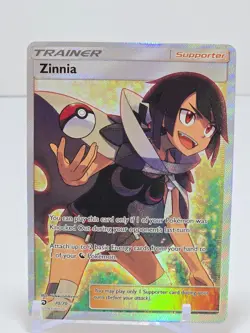 POKEMON Zinnia 70/70 Full Art Trainer Supporter Dragon Majesty 2018 - Image 2