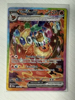 Pokemon TCG Prismatic Evolutions Flareon EX 146/131 Special Illustration Rare - Image 1