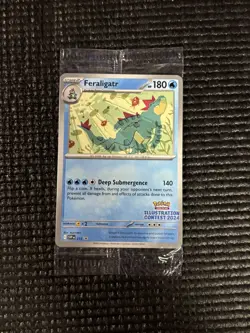 Pokemon Illustration Contest Promo SEALED, Feraligatr, Pikachu, Toxtricity - Image 1