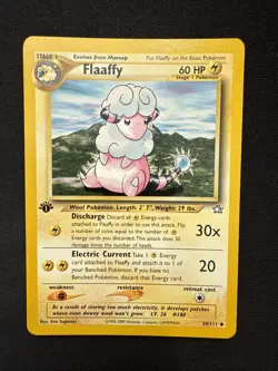 Flaaffy 34/111 - 1st Edition - Neo Genesis - Regular - Pokemon TCG - LP - Image 1