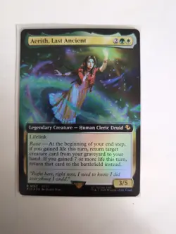 Aerith, Last Ancient R0163 Extended Art Foil Magic The Gathering Card Final... - Image 1