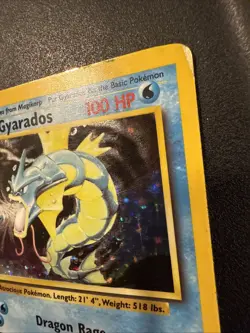 Gyarados 6/102 Holo Rare Base Set WOTC Pokemon Card TCG Vintage 1999 - Image 3
