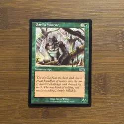 Gorilla Warrior LP Urza’s Saga 1998 MTG Magic the Gathering Card - Image 1