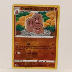 Dugtrio 085/189 Foil Darkness Ablaze Card Near Mint Single Pokemon Trading Card - Image 1