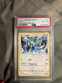 Pokemon Lugia 140/189 SWSH Darkness Ablaze Non-Holo Card 2020 NM Condition - Image 1