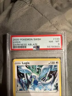 Pokemon Lugia 140/189 SWSH Darkness Ablaze Non-Holo Card 2020 NM Condition - Image 5