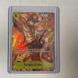 One Piece Card Game Portgas D. Ace Whitebeard Pirates Promo Pro 02-018 - Image 1