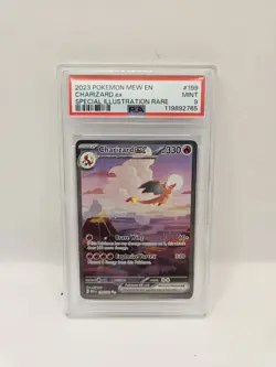 Pokemon Card Charizard EX 199/165 Pokemon 151 PSA 9 Full Art ENG Mint - Image 1