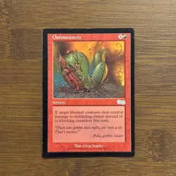 Outmaneuver MP Urza's Saga 1998 MTG Magic the Gathering Card - Image 1