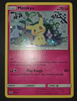 Mimikyu Promo SM163 Team Up Blister Pokemon Card Sun & Moon Holo - Image 1