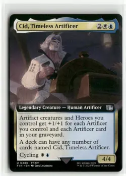 Cid, Timeless Artificer 0216 Extended Art - FINAL FANTASY MTG NM - Image 1