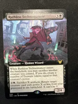 MTG - Ruthless Technomancer (Extended Art) Commander: Kamigawa: Neon Dynasty - Image 1