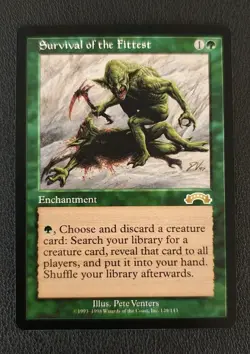 Survival of the Fittest Exodus Regular MTG Magic EXO 1x NM ~ NM- - Image 1