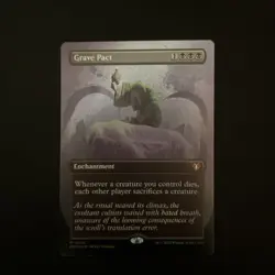 Grave Pact BORDERLESS FOIL MTG CMM COMMANDER MASTERS - Image 1