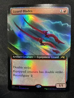 MTG - Lizard Blades (Extended Art) Kamigawa: Neon Dynasty FOIL - LP - Image 1