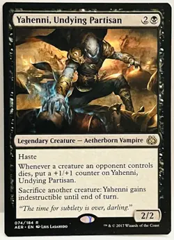 Yahenni, Undying Partisan 1x MtG Aether Revolt SP/NM - Image 1