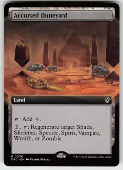 Accursed Duneyard (Extended Art) R Commander: Aetherdrift 36 MTG - Image 1