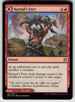 Kazuul's Fury U Zendikar Rising 146 MTG - Image 1