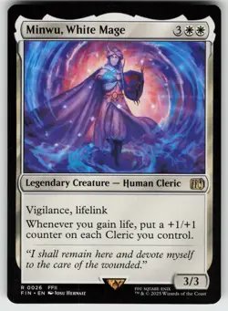 Minwu, White Mage R FINAL FANTASY 26 MTG - Image 1