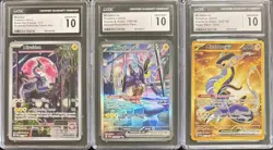SEQUENTIAL CGC 10 MIRAIDON 013 EX 244 EX 253 SCARLET & VIOLET POKEMON GEM MINT - Image 1