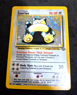1999 Pokemon Jungle Set Snorlax 11/64 Vintage Holo Unlimited Holo NM - Image 1
