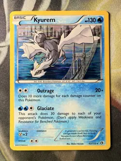 *VINTAGE* Pokemon TCG Kyurem 43/113 Black& White Legendary Treasures Holo Rare - Image 1