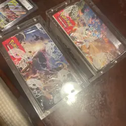Pokemon 2 Booster BoxesPaldea Evolved, Stellar Crown And Cgc 9 Espeon And Deoxys - Image 3
